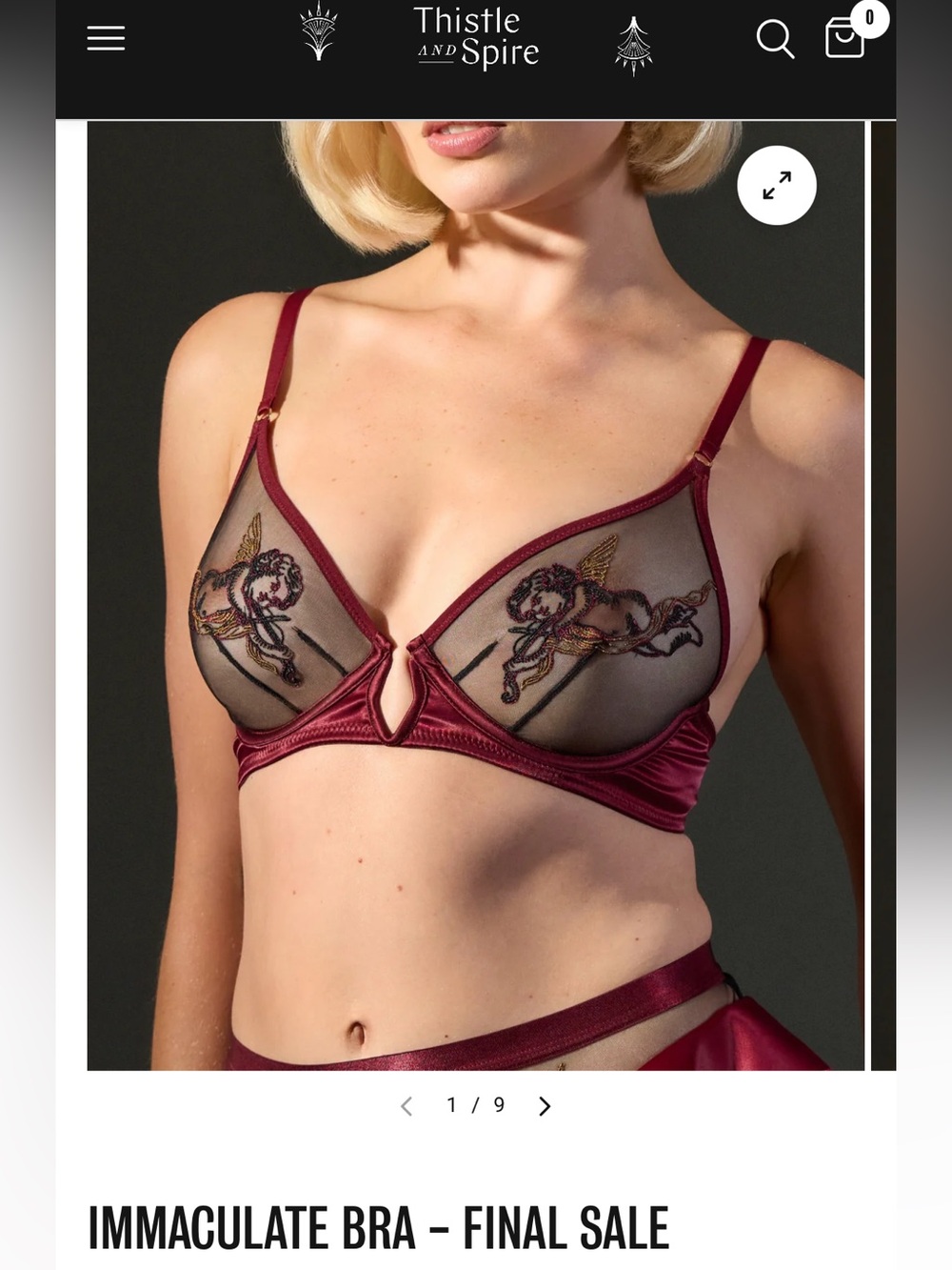 Immaculate Bra in Burgundy - Women Intimates & Sleepwear